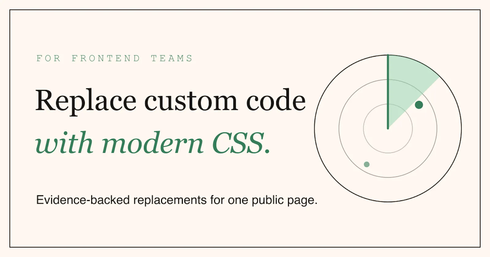 Modern CSS Radar screenshot 1