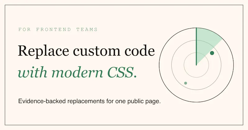 Modern CSS Radar screenshot 1