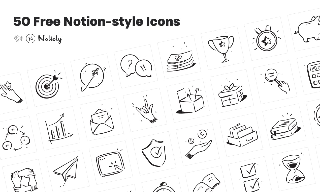 Free Notion-style Icons media 1
