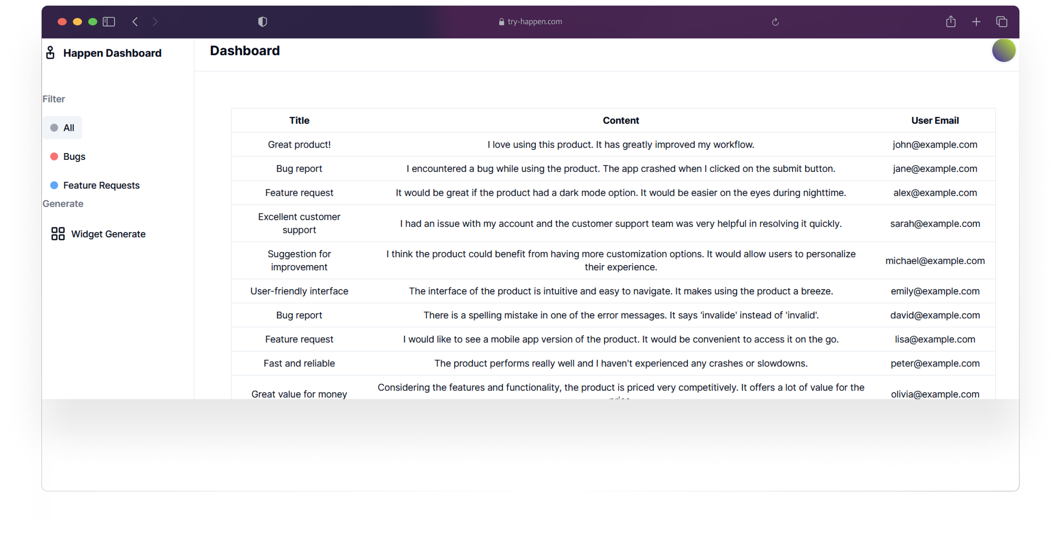 Happen gallery image