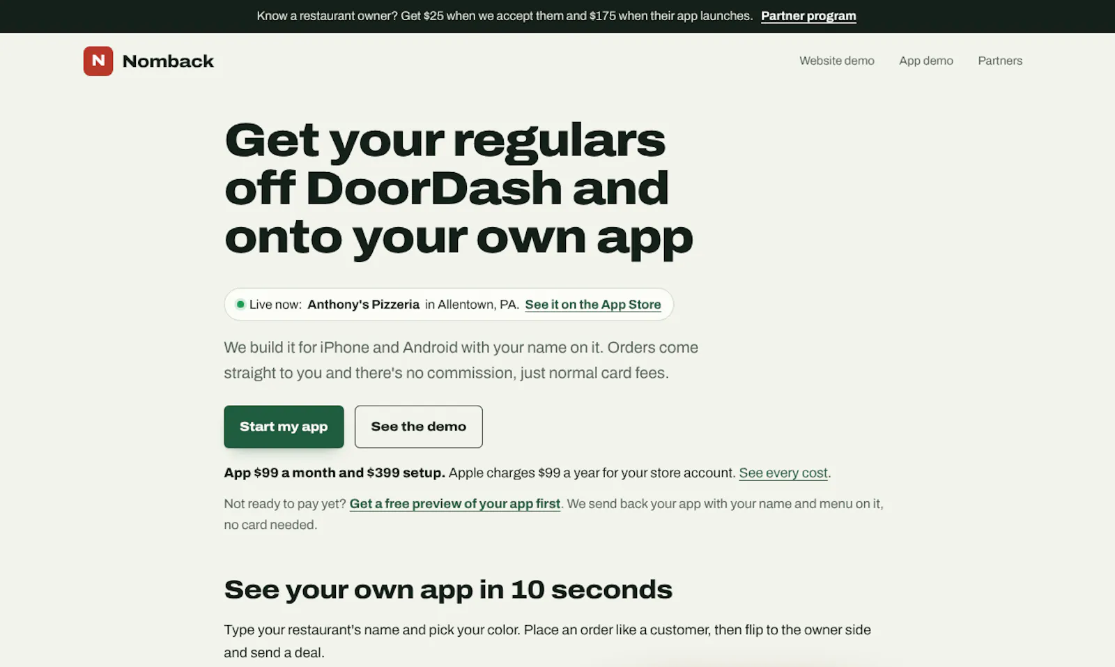 Nomback screenshot 1