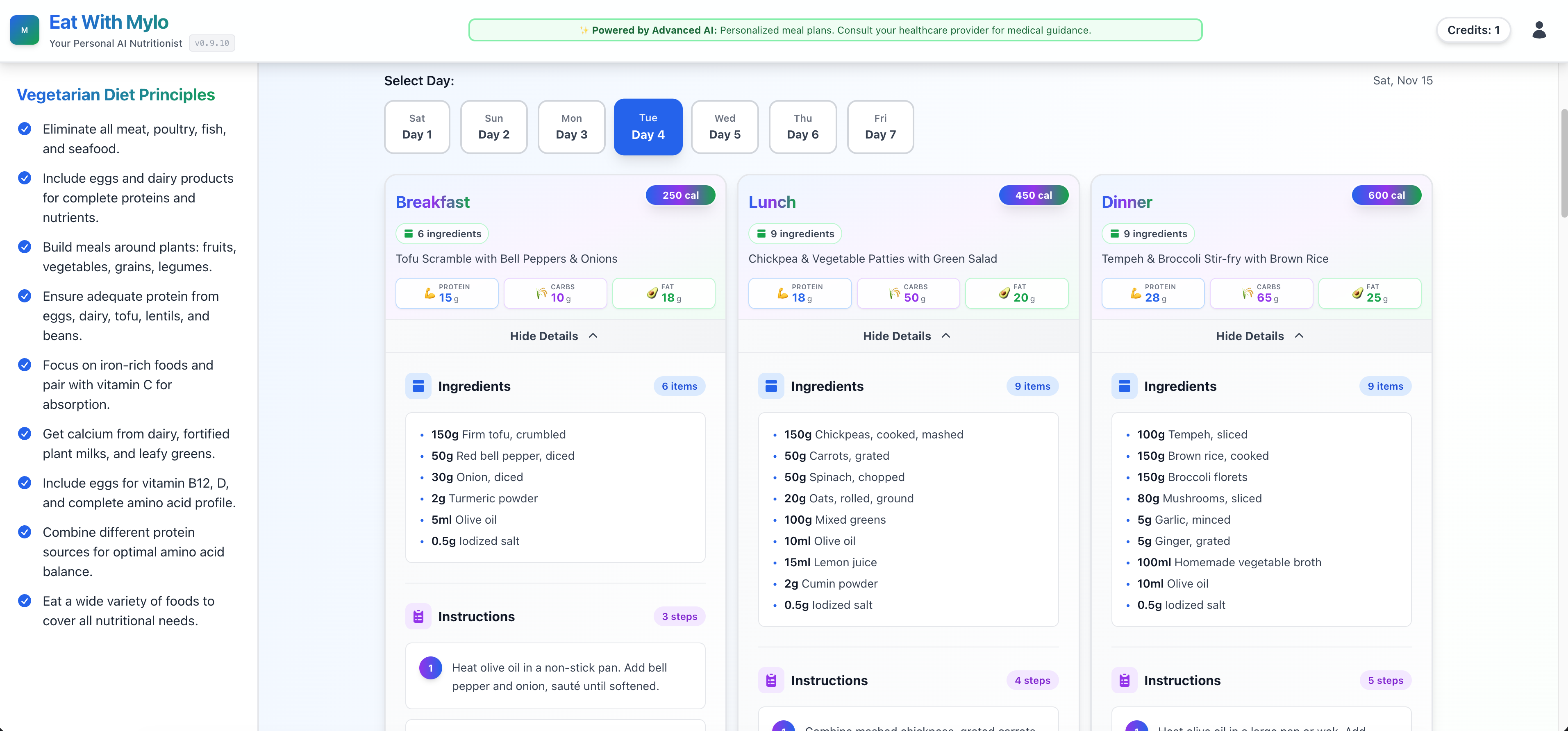 Mylo – Multi-Agent AI Nutrition Coach gallery image