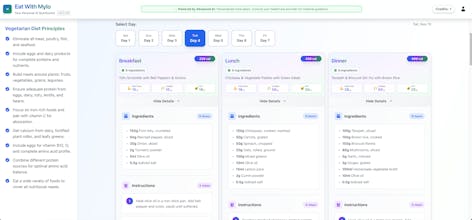 Mylo – Multi-Agent AI Nutrition Coach gallery image