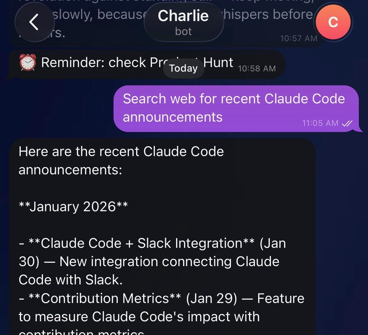 Oyster Bot - Screenshot 2 showing product features and functionality