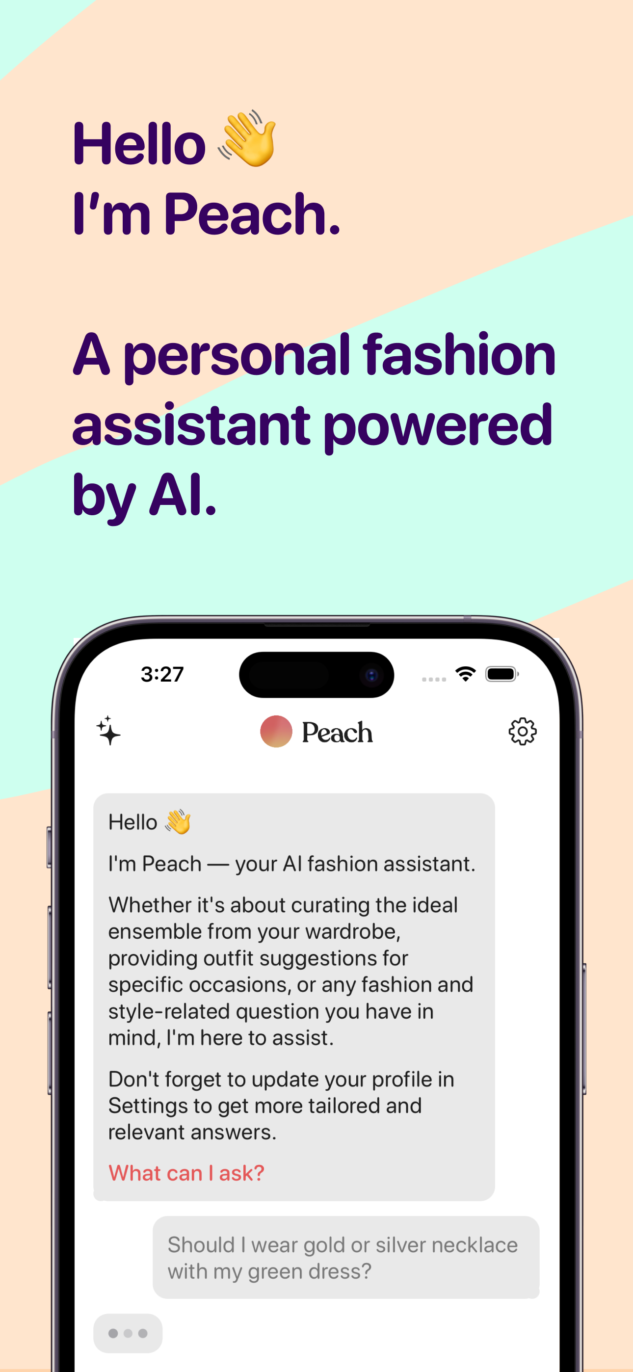 startuptile Peach – AI Fashion Assistant-Your own personal stylist