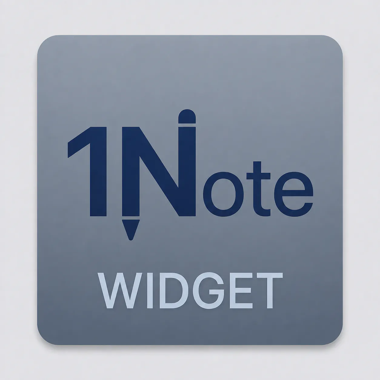 OneNote Widget A full widget for OneNote