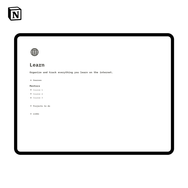 Learn - Plantilla de noción