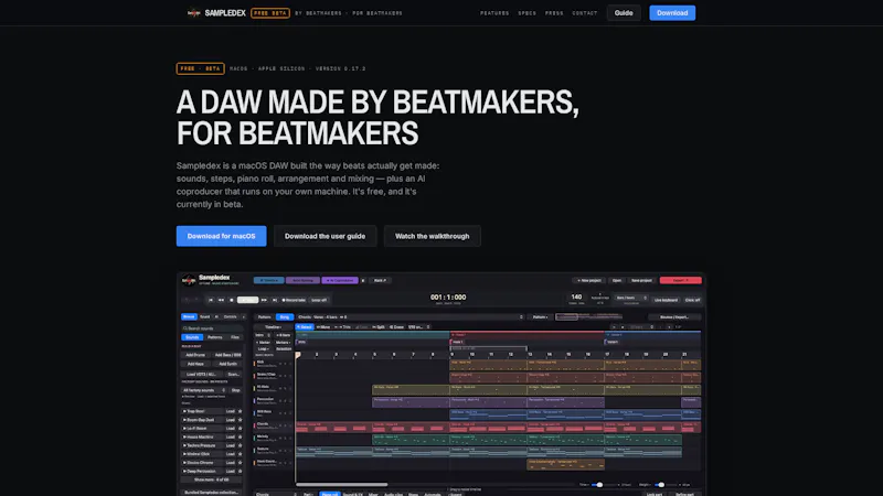 Sampledex screenshot 1
