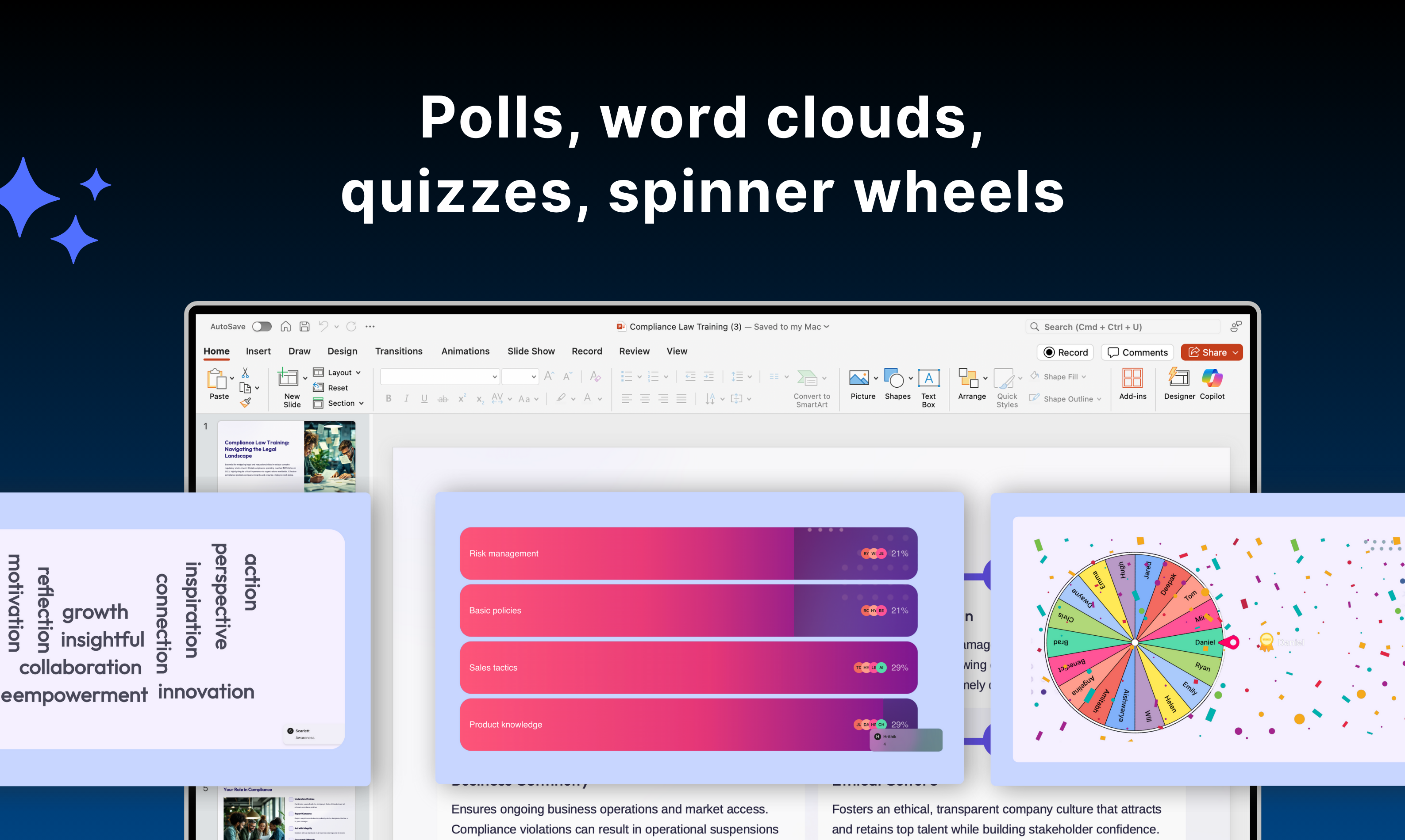 Make your PowerPoint slides interactive - Screenshot 2 showing product features and functionality