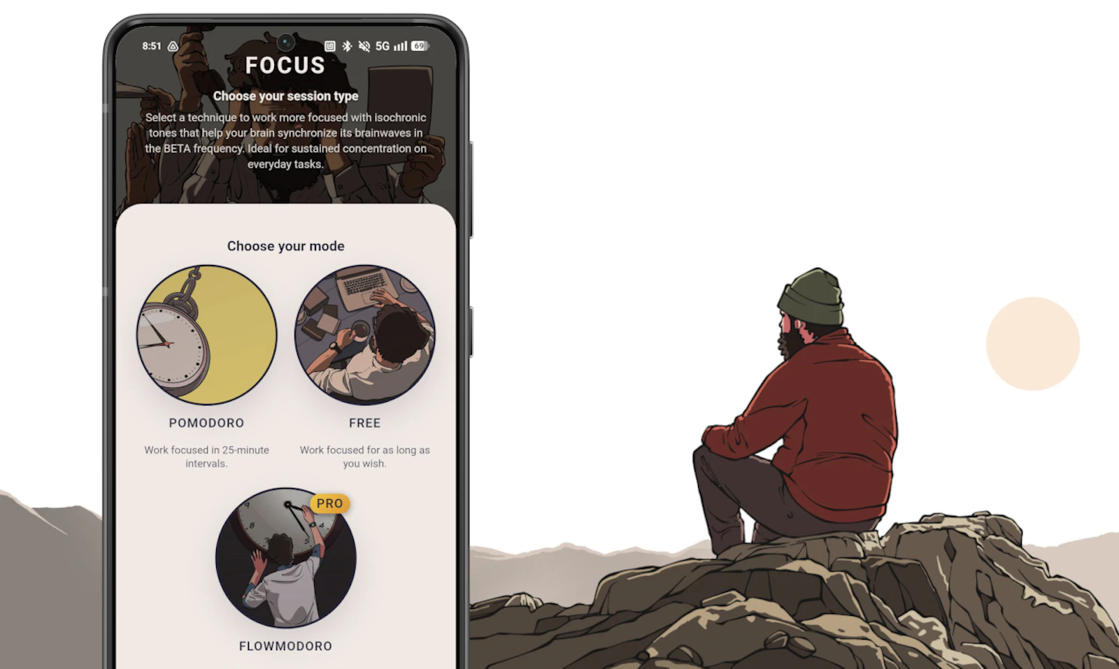Mind Focus: Android app for fast focus screenshot 2