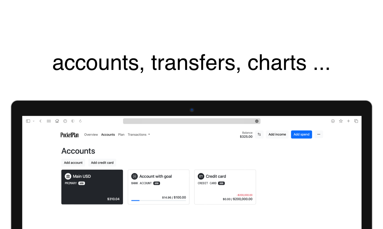 Taschenplan - Plattform zur Planung Ihrer finanziellen Zukunft und zur Verfolgung von Ausgaben Medien 4