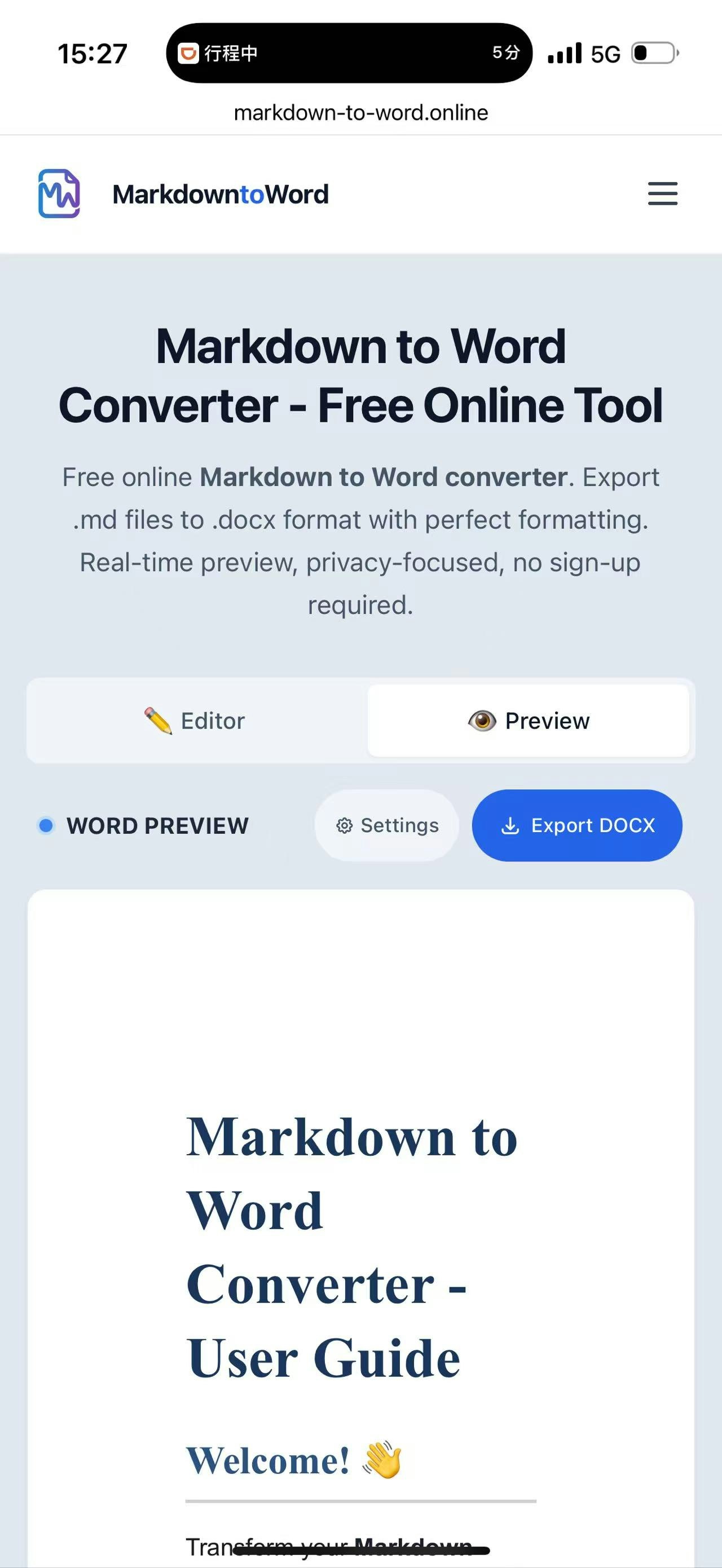 Markdown to Word Converter gallery image