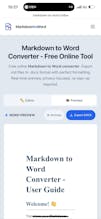Markdown to Word Converter gallery image
