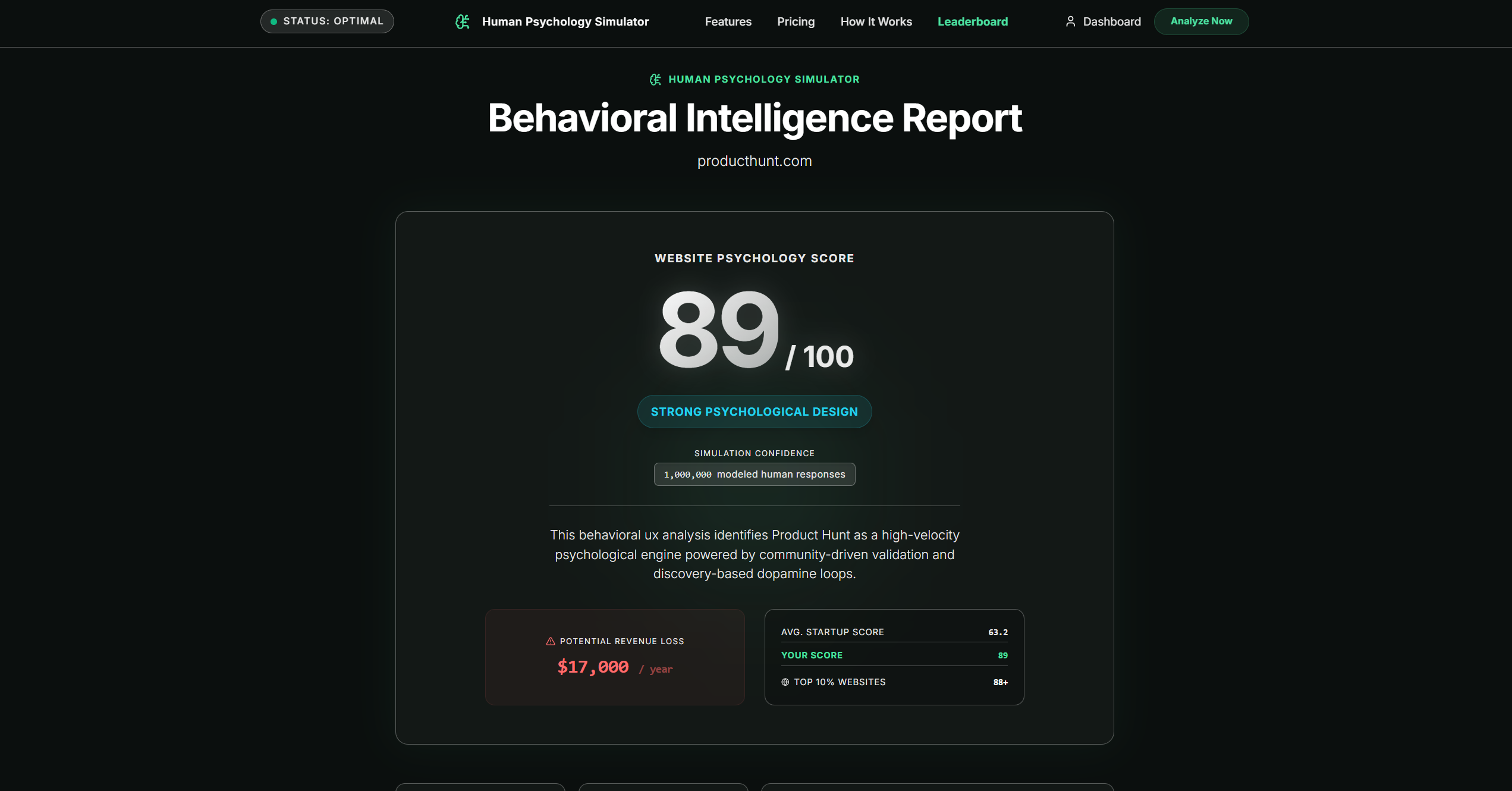 Human Psychology Simulator - Screenshot 5 showing product features and functionality