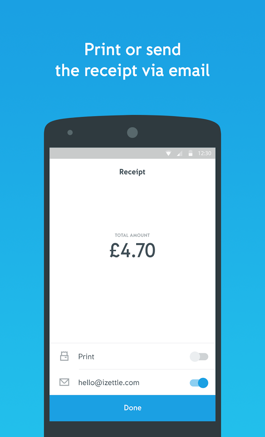 iZettle for Android (Version 3.0.1) gallery image