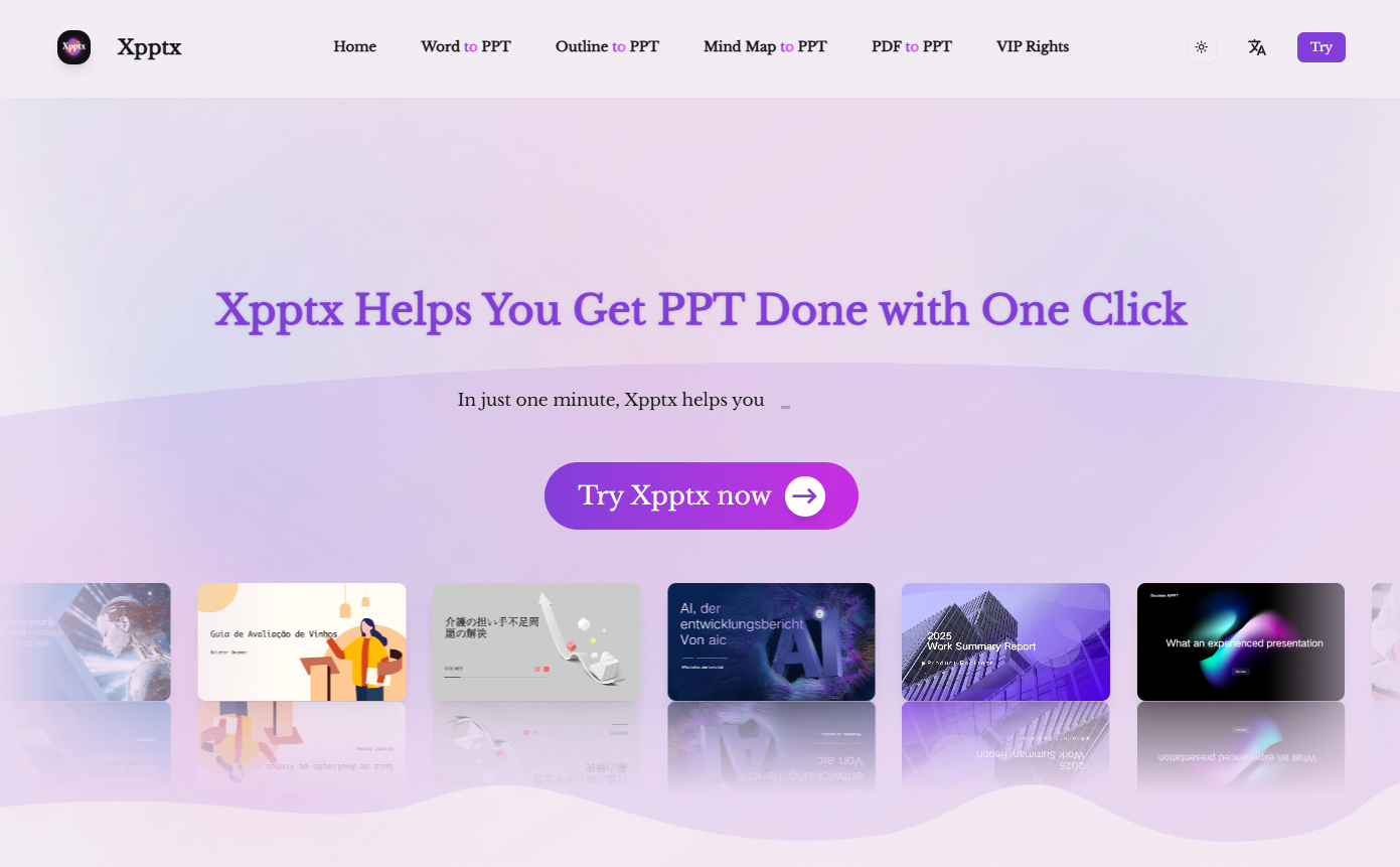 Xpptx - Main screenshot showing features and interface