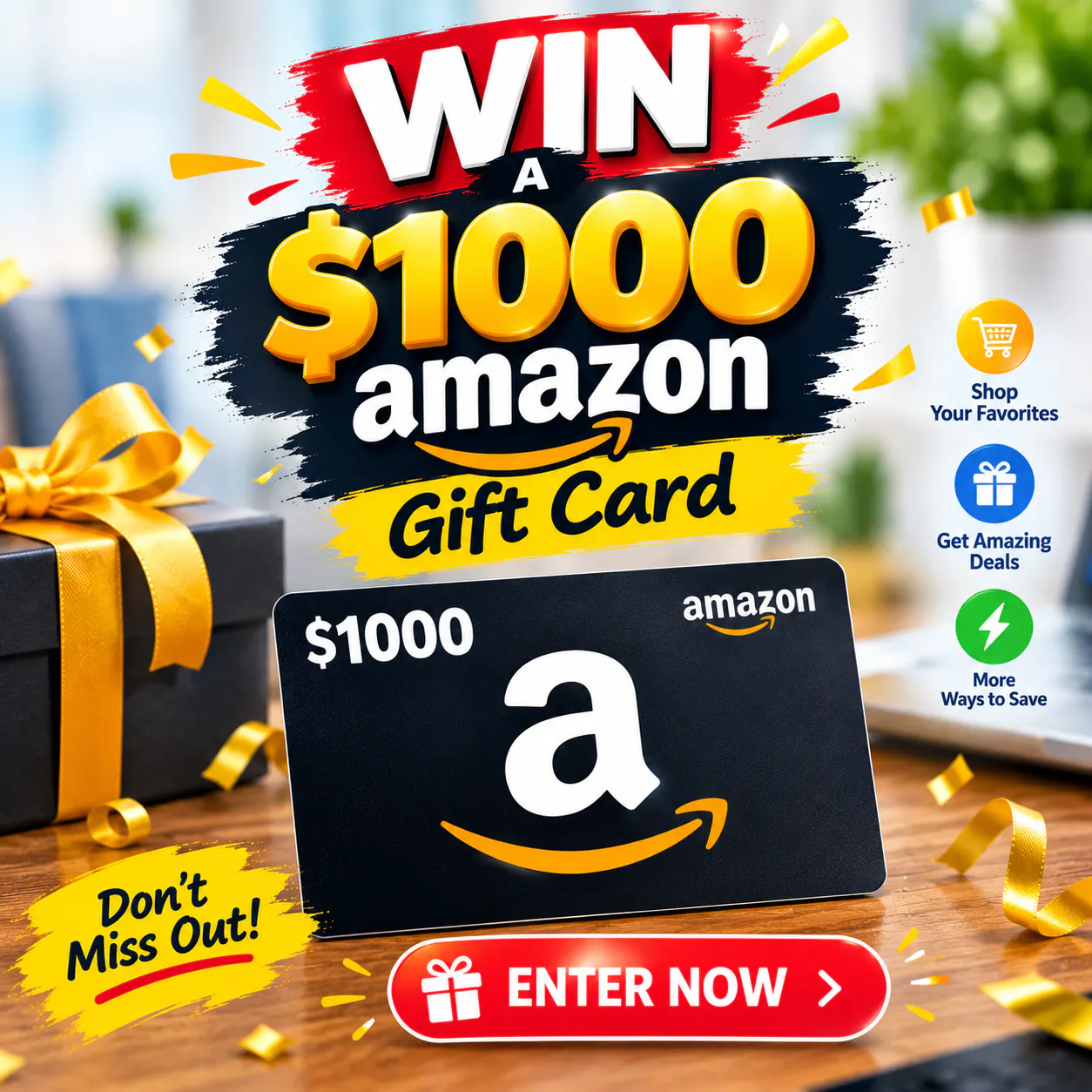 win a $1000 amazon gift card gallery image