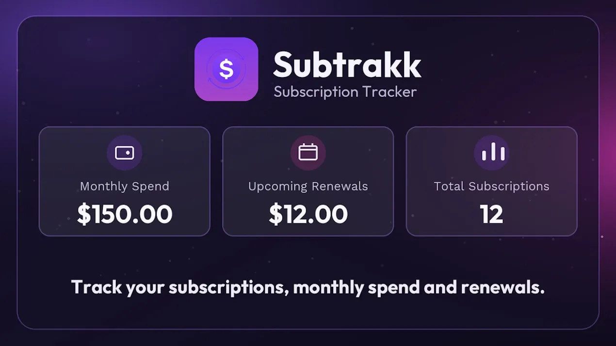 Subtrakk: Subscription Tracker/Canceller product