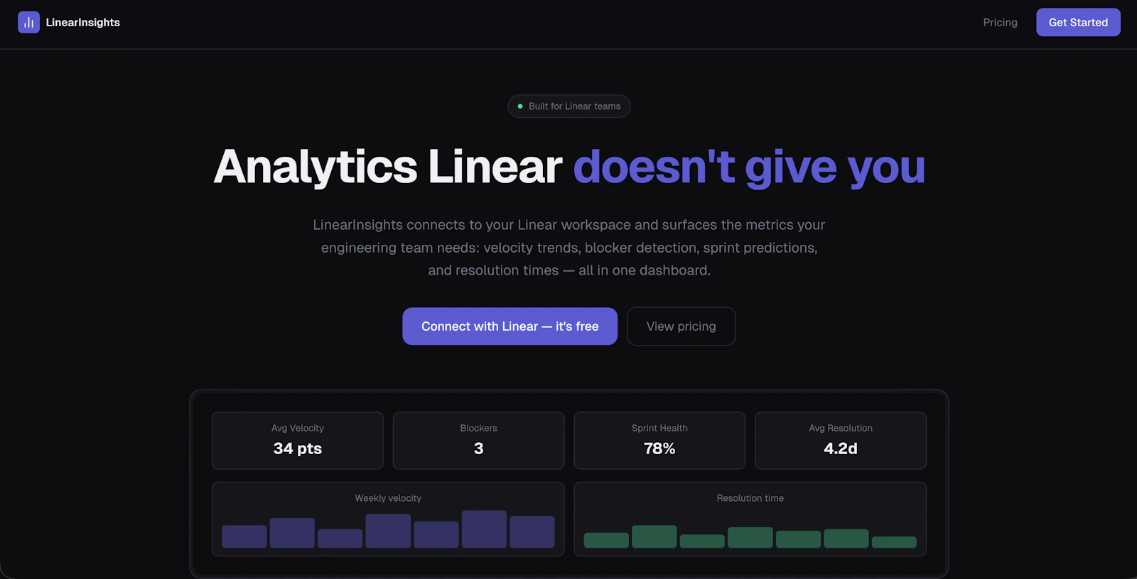 LinearInsights  screenshot 1