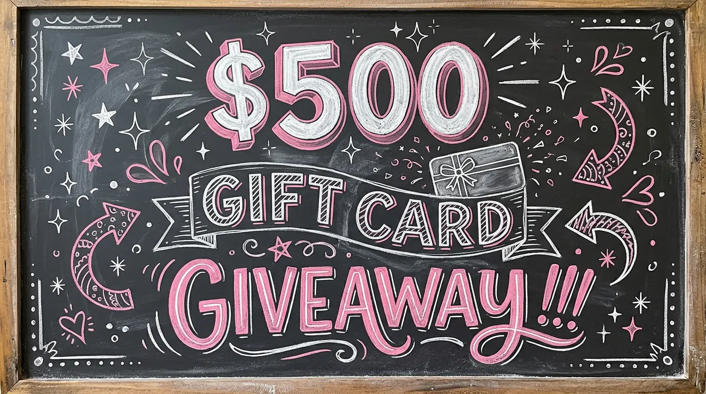How to Win Our $500 Gift Card Giveaway gallery image