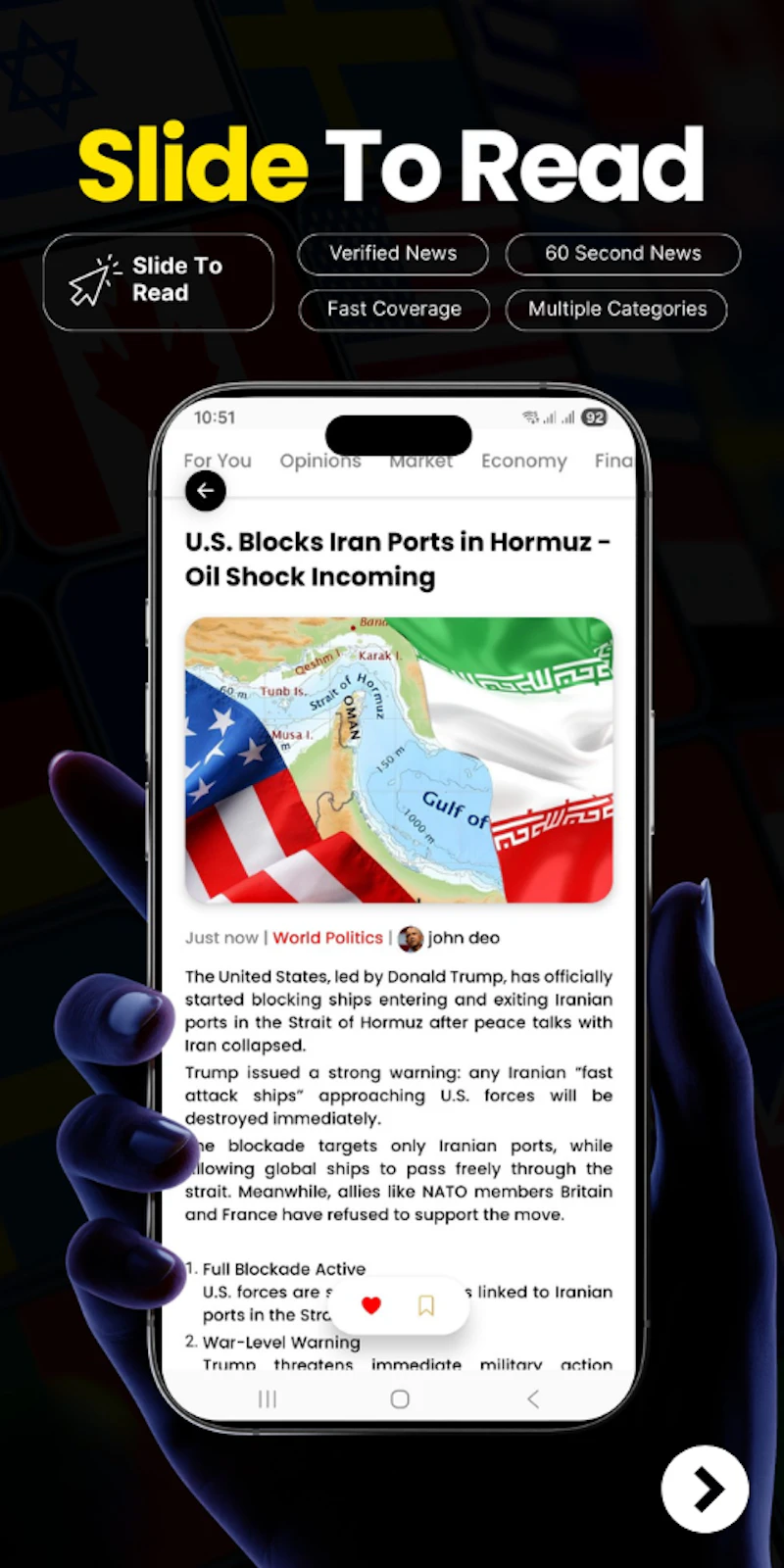 Global Journal - 60 Word News screenshot 2