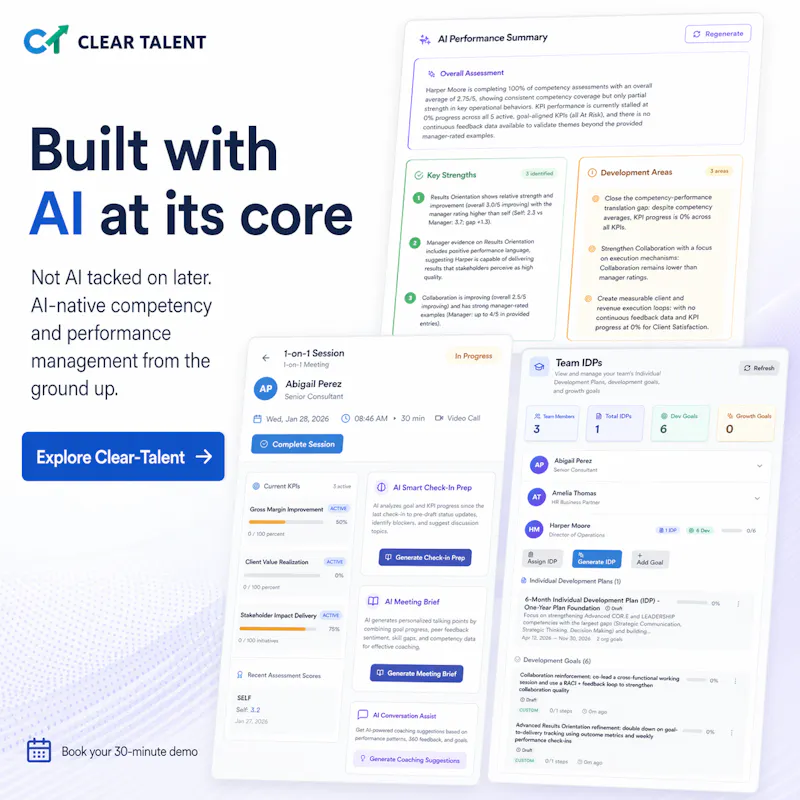 Clear Talent - AI Performance Management screenshot 5