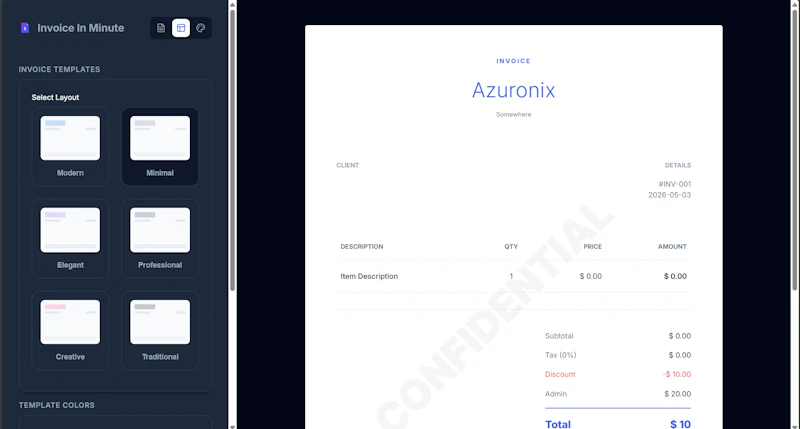 Invoice In Minute screenshot 2