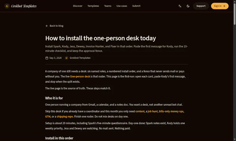 Grok Bot Templates screenshot 3