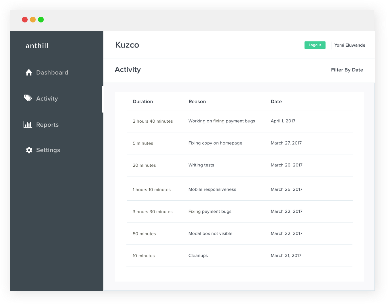 Worklogs gallery image