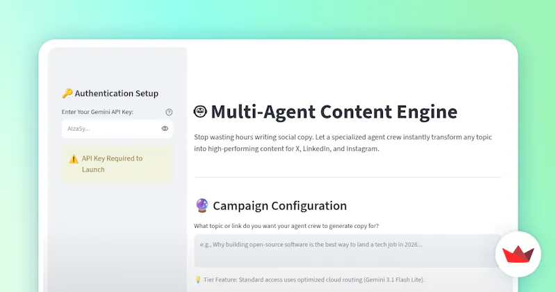 Multi-Agent Content Engine screenshot 1