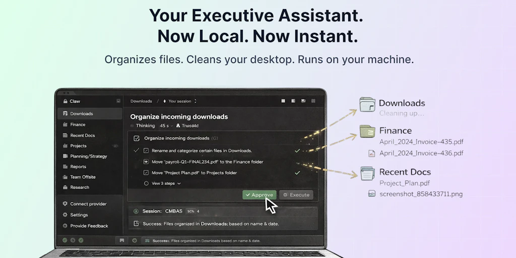 Claw Executive OS:AI驅動的數位總管,自動化檔案管理
