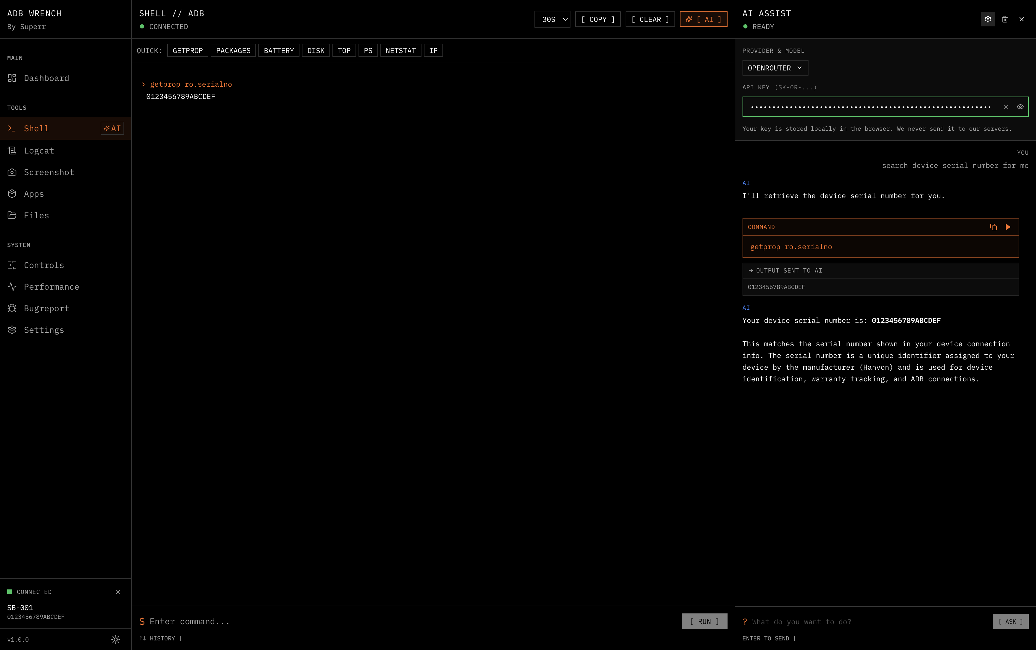 ADB Wrench - Screenshot 3 showing product features and functionality