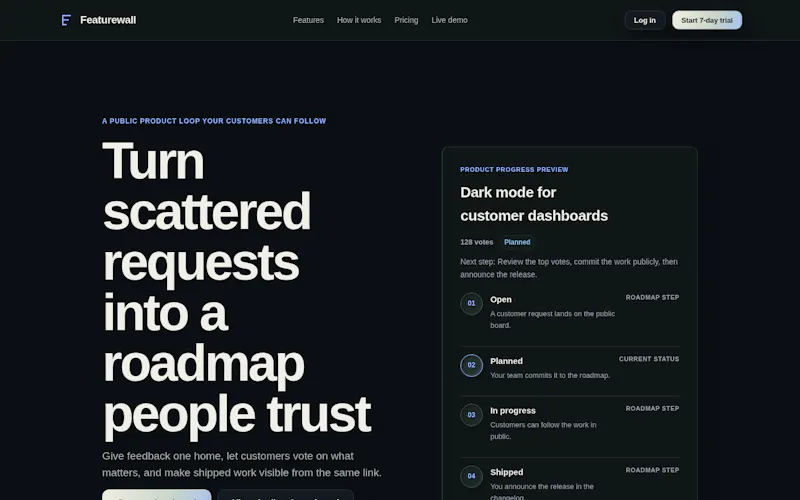 Featurewall screenshot 2
