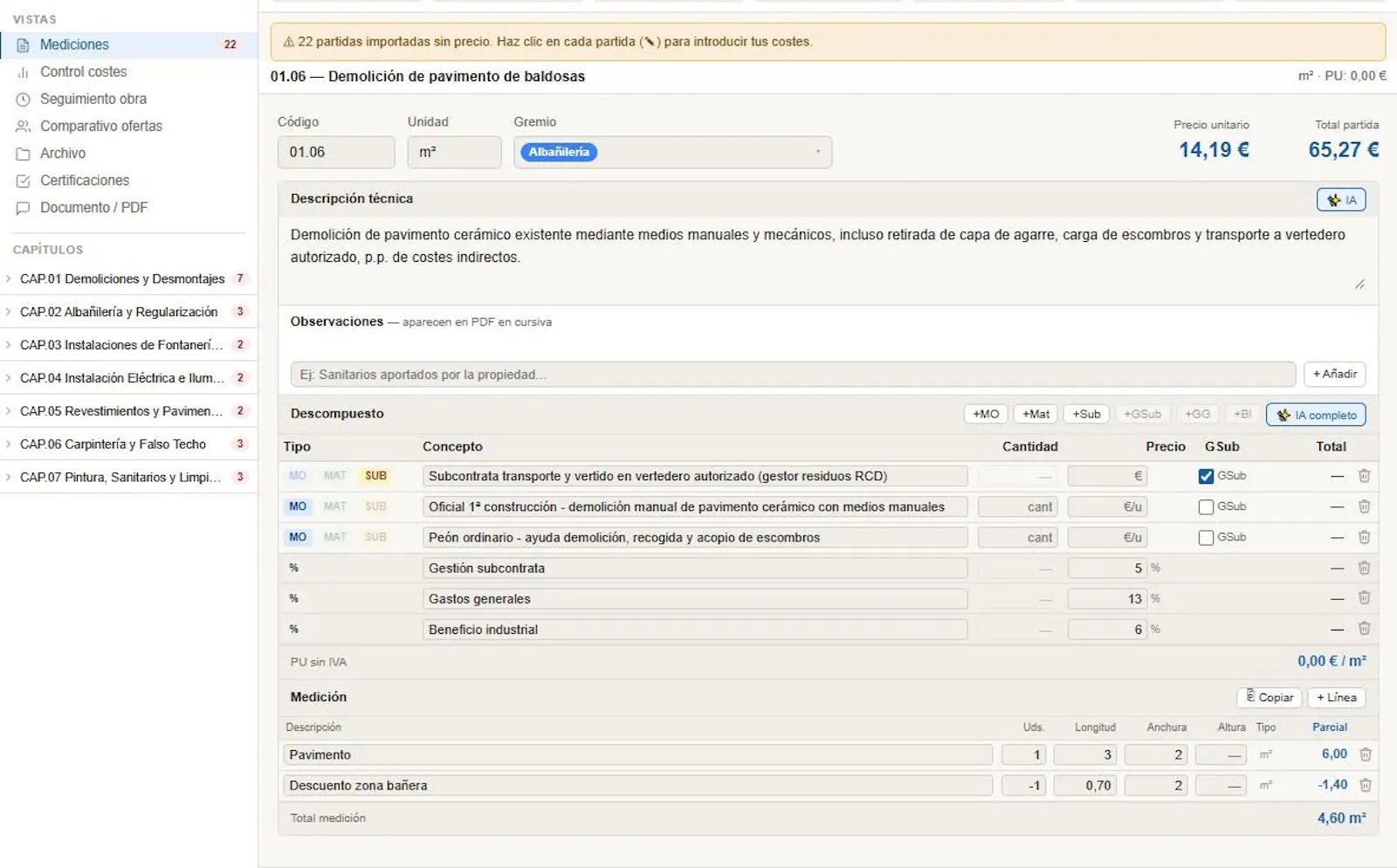 PresuBuild screenshot 11