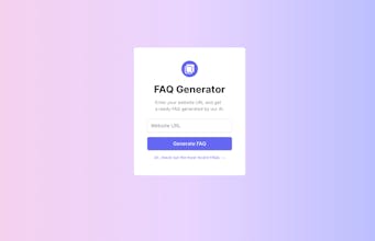 FAQ Generator gallery image