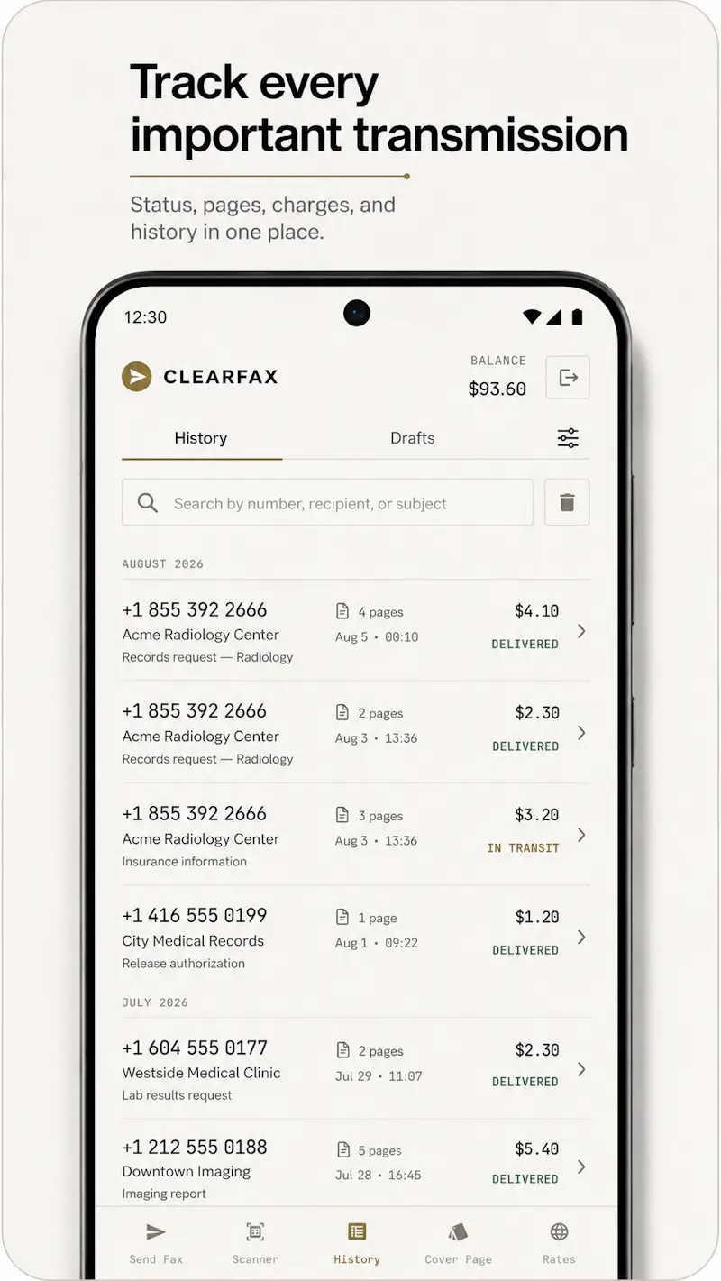 ClearFax screenshot 8