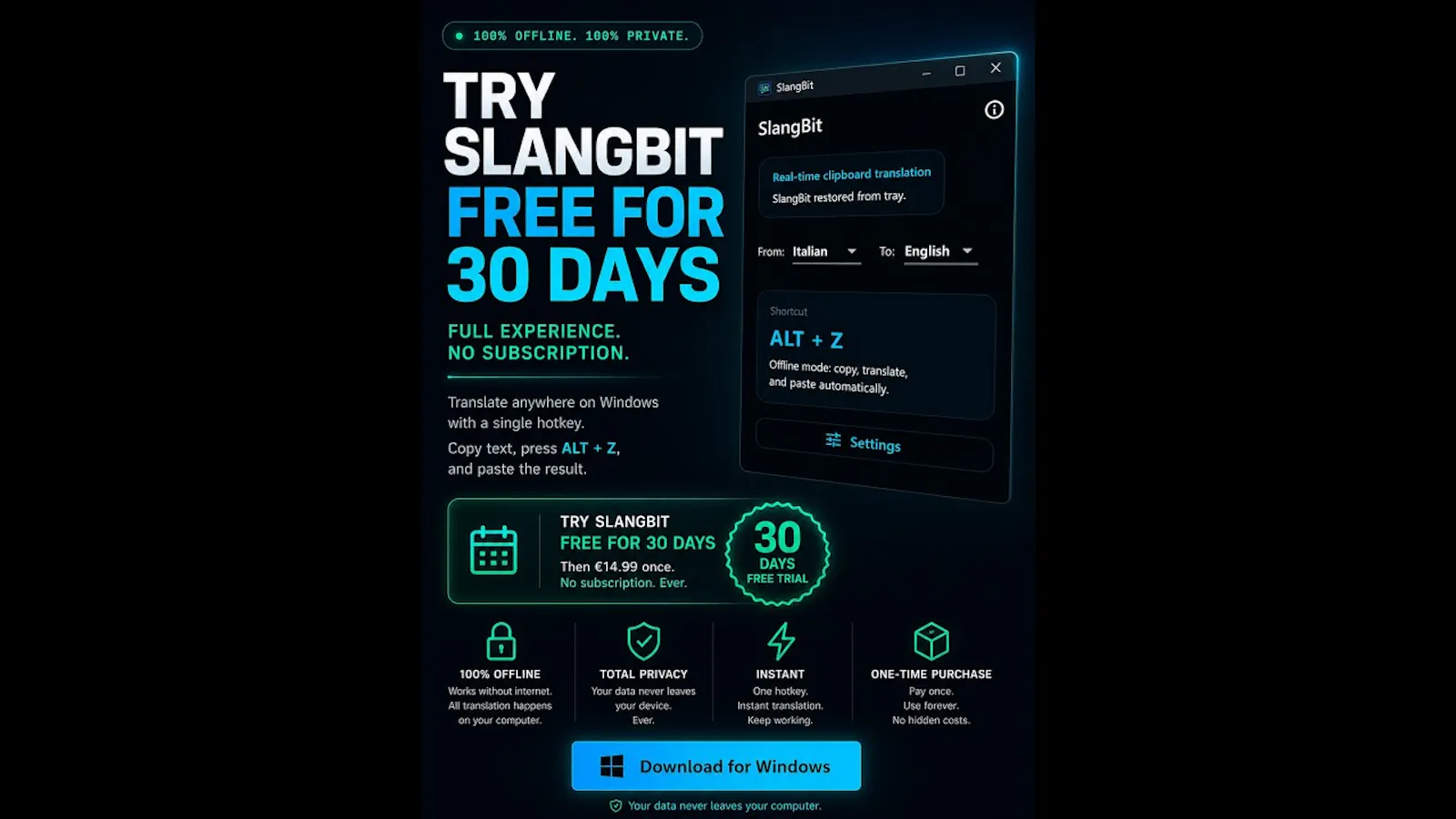 SlangBit screenshot 1 (video preview)
