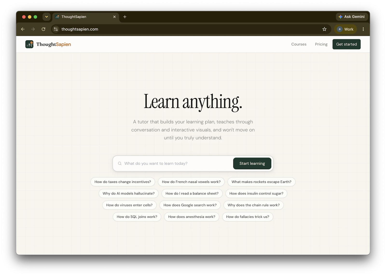 ThoughtSapien screenshot 1
