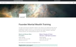 Founder Mental Wealth Training media 1