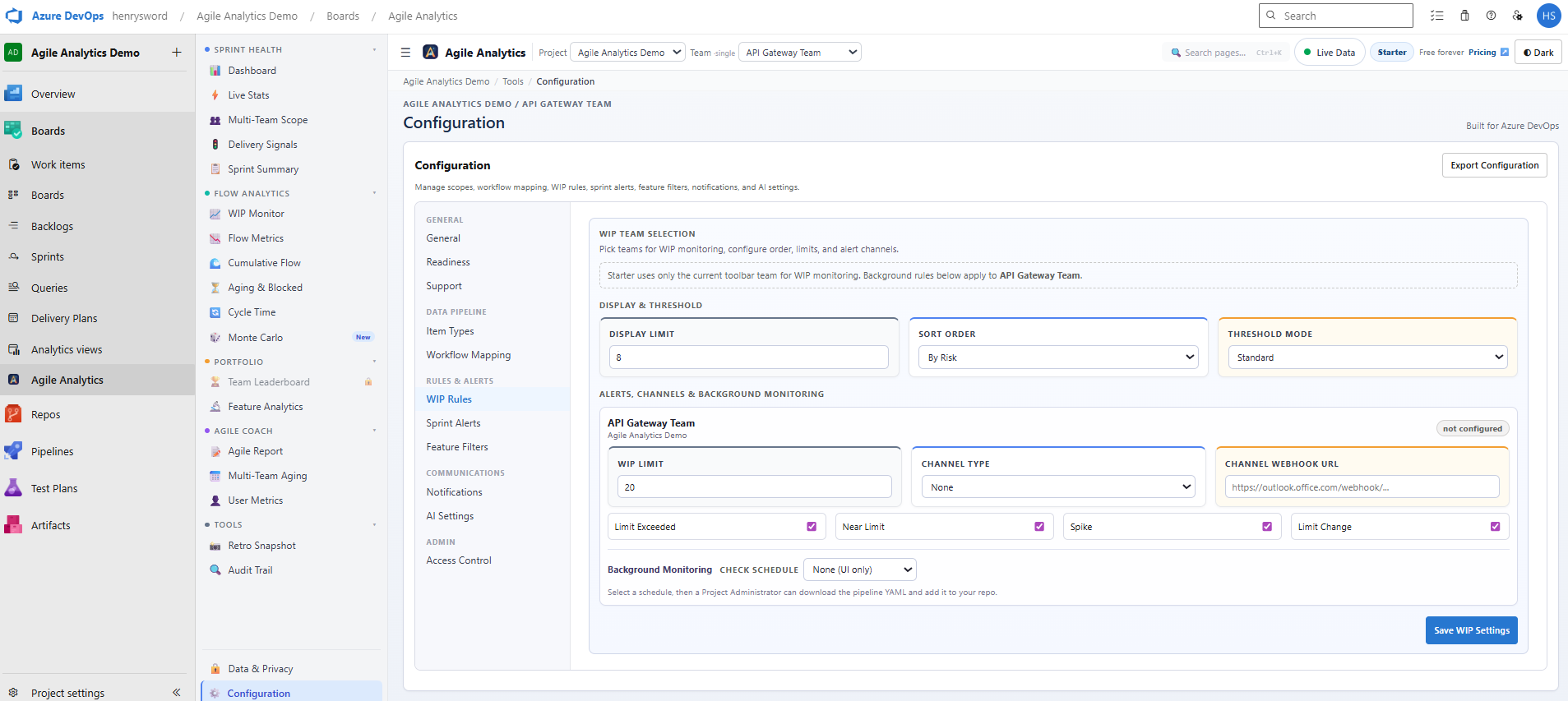Sprint intelligence for Azure DevOps gallery image