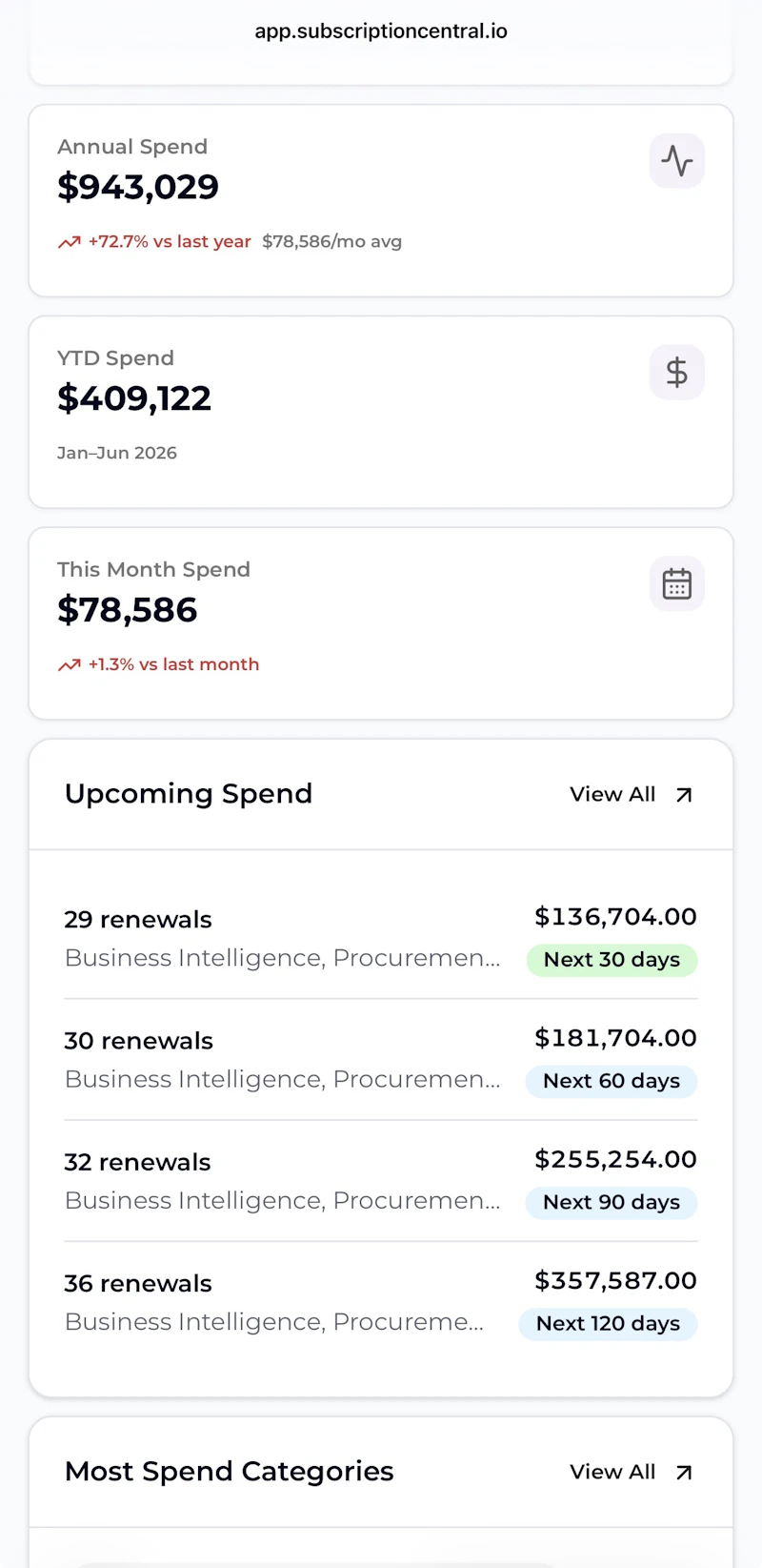 Subscription Central screenshot 3