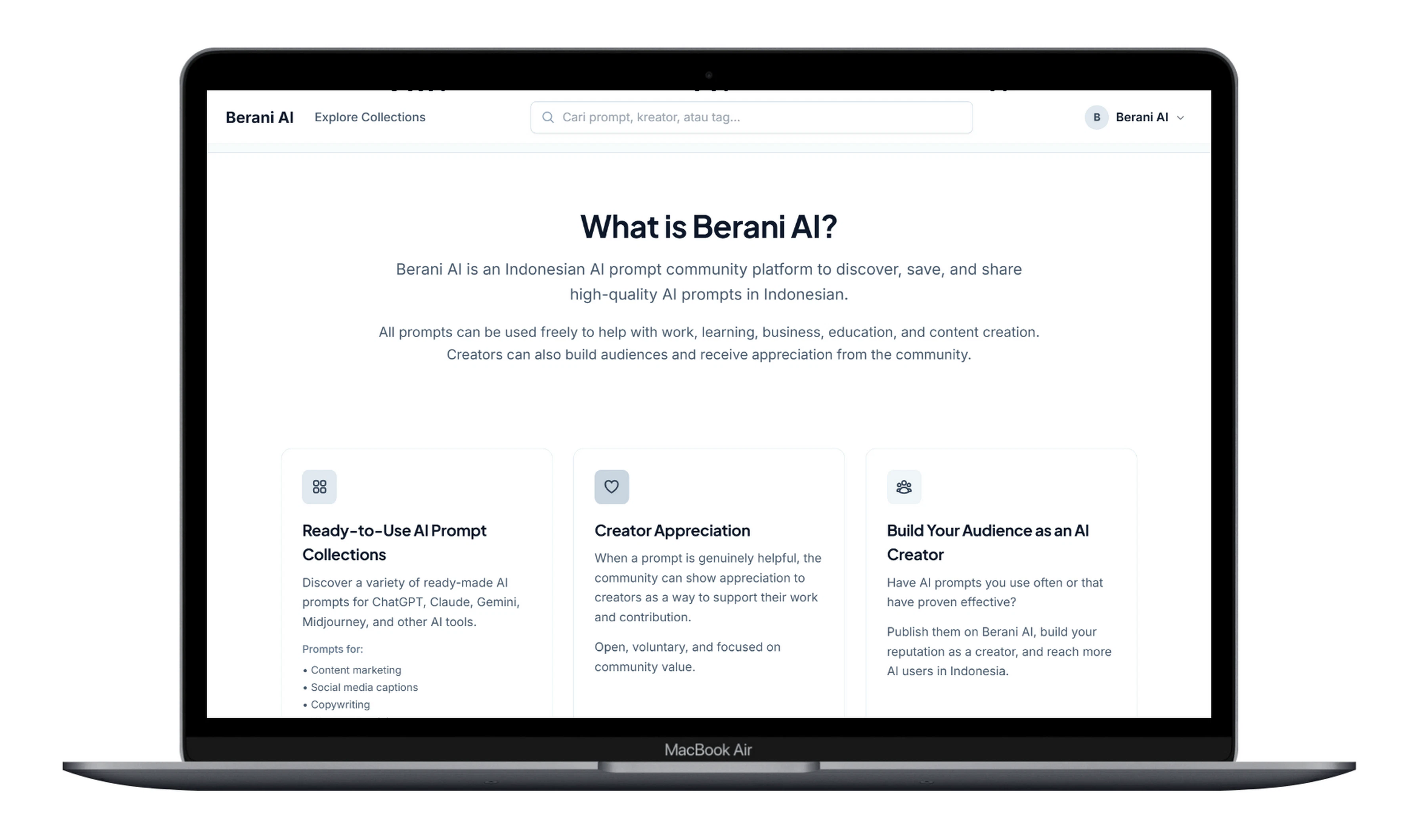Berani AI screenshot 2