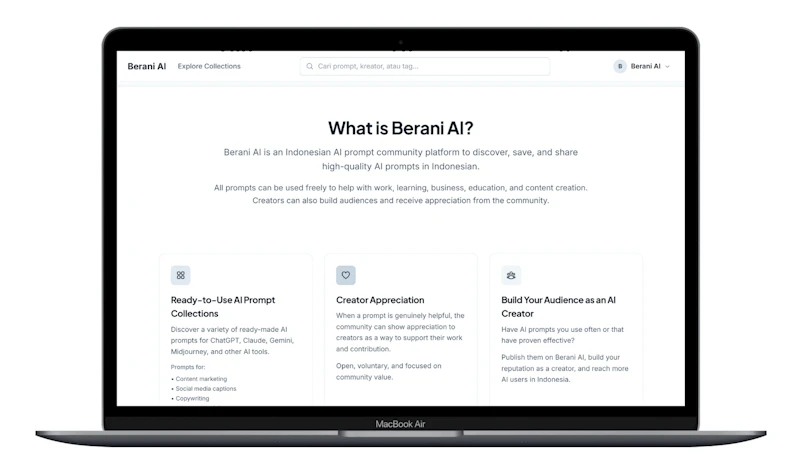 Berani AI screenshot 2