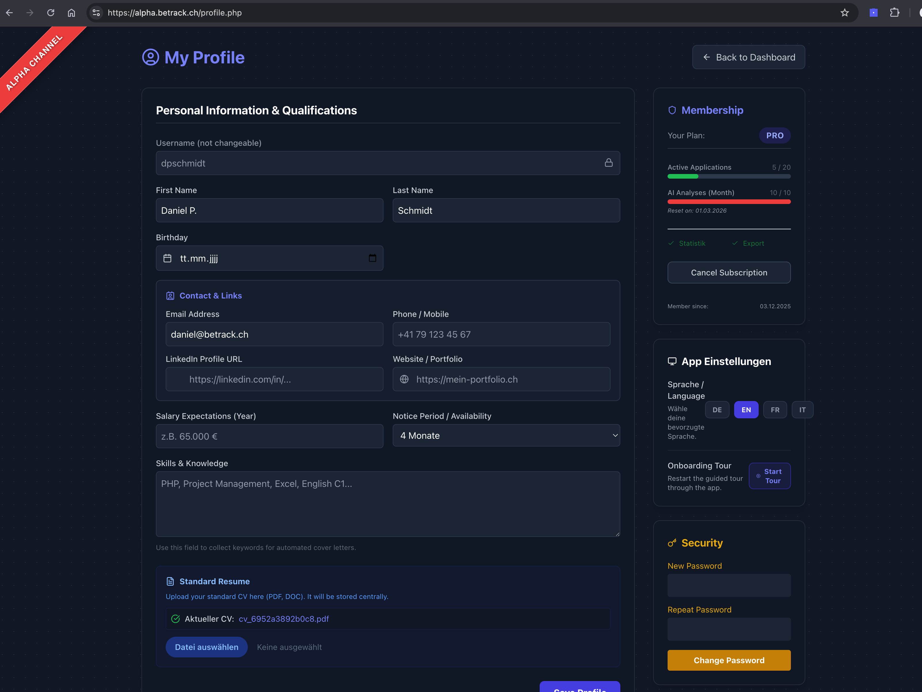 BeTrack gallery image