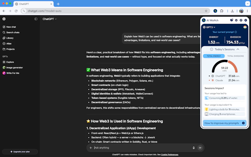 AI Wattch screenshot 3