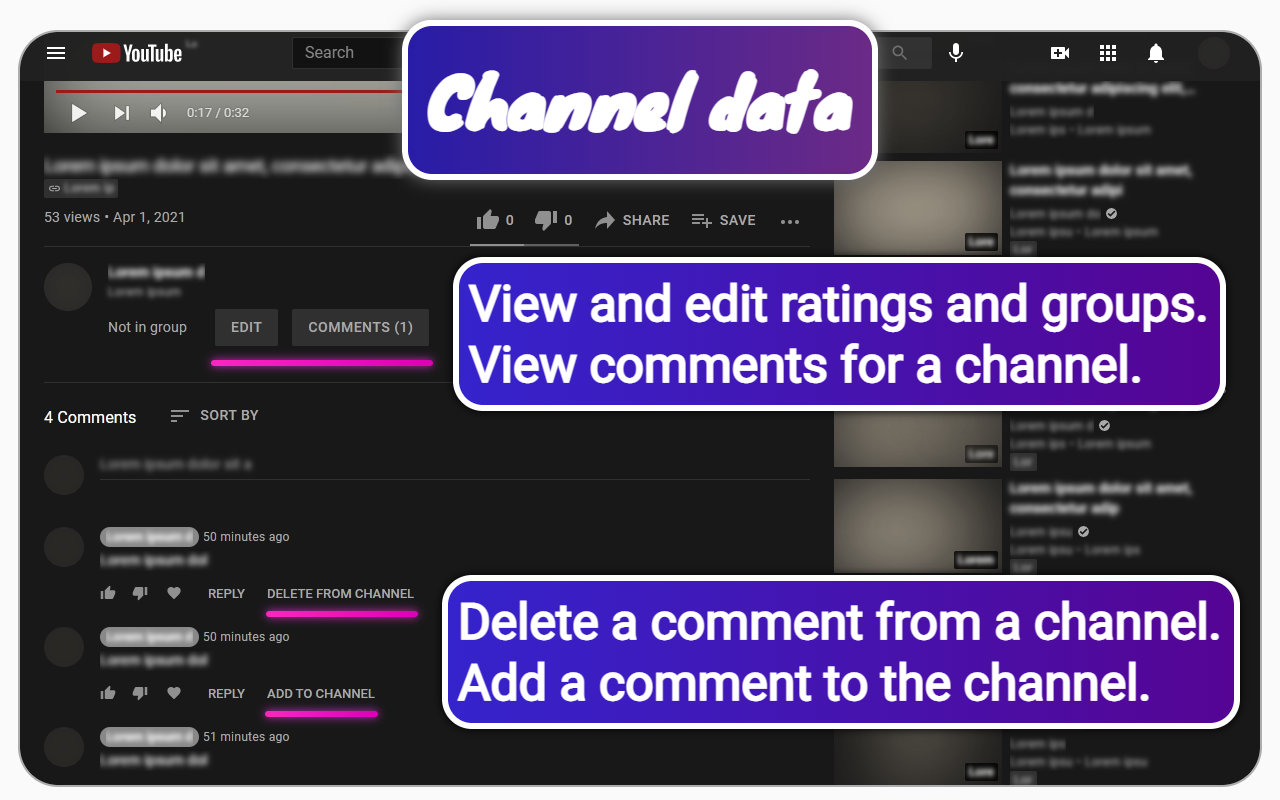 Channel Groups and Rating gallery image