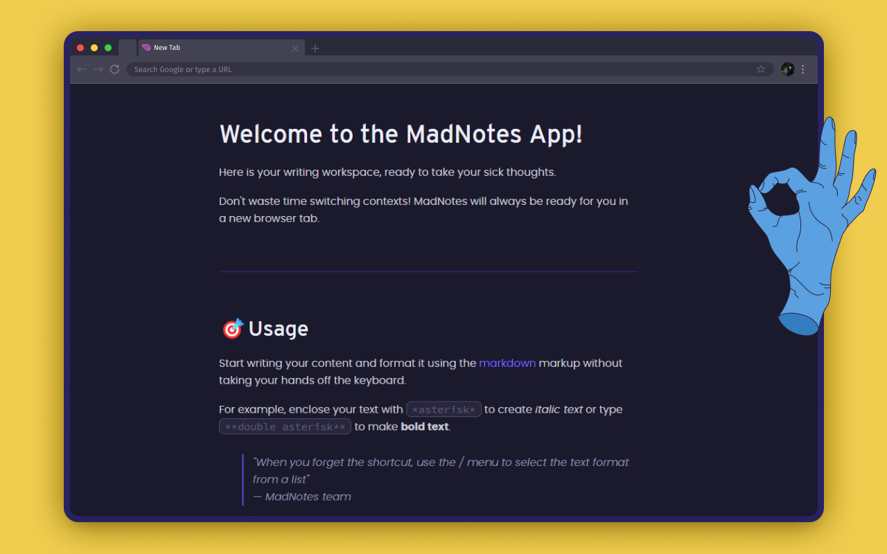 Media Madnotes - Notepad markdown yang paling mudah, dibuka di tab baru 1