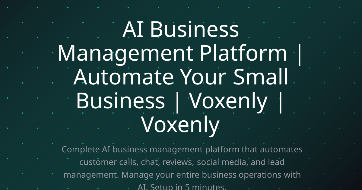 Voxenly gallery image