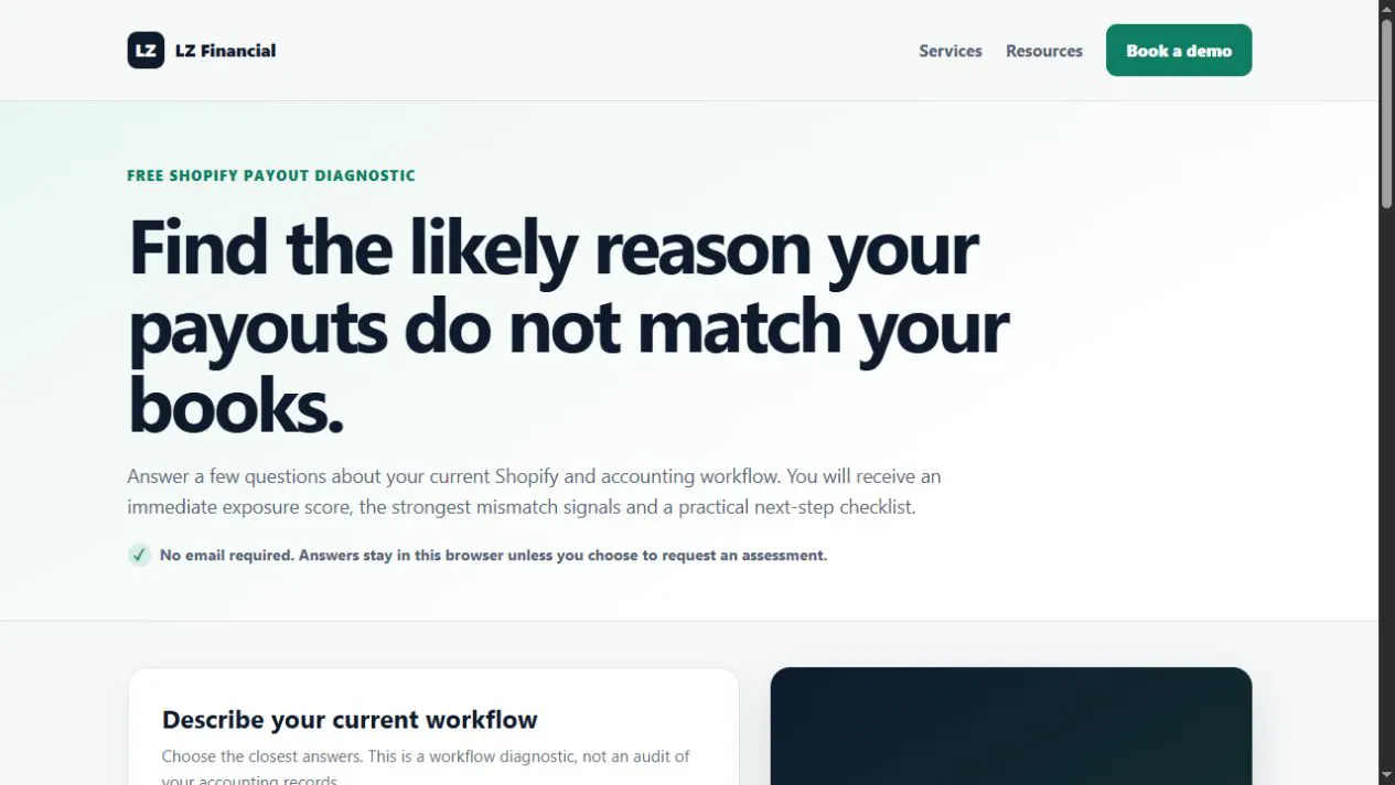 Payout Mismatch Diagnostic gallery image