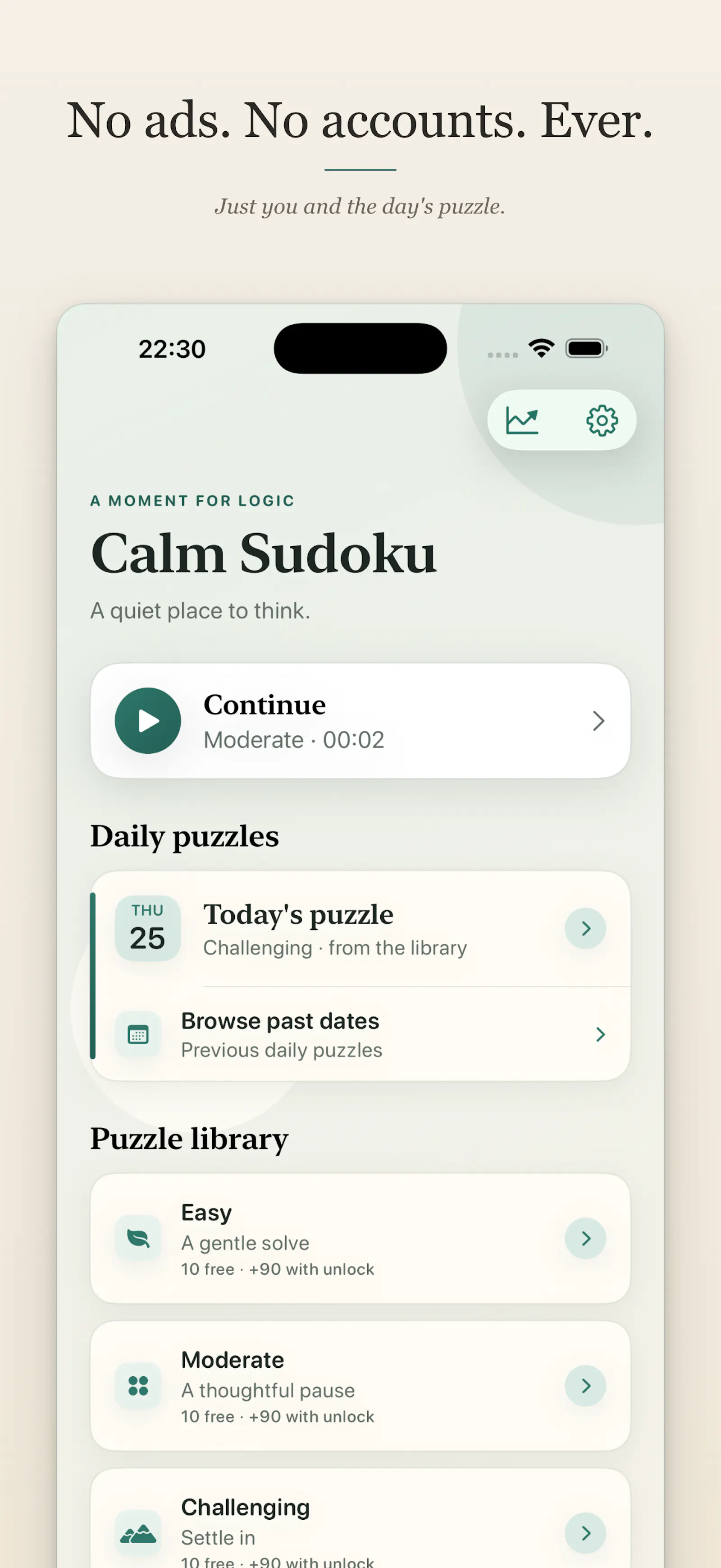 Calm Sudoku screenshot 2